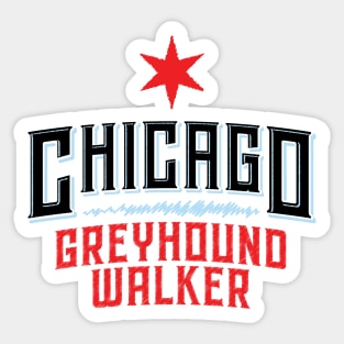 Chicago Greyhound Walker Sticker